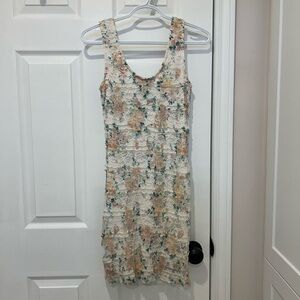 Floral Lace Sleeveless Dress